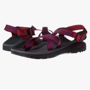 Chaco Red and‎ Blue Strappy Sandals